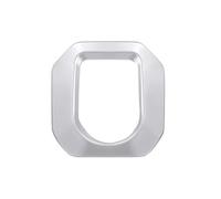 MCQNDS ABS Car Interior Center Console Shift Gear Panel Trim Frame Cover For Land For Rover For R&ange R&over For Evoque 2012-2017 Car Interior(Silver)