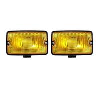 MCQNDS Car Front Fog Light DRL LED Driving Lamp Fog Lamp Fog Light For Peugeot 205 GTI CTI 106 306 Mi16 H3 (Yellow-2pcs)