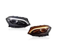 MCQNDS Car Headlights LED For Mercedes For Benz A-Class W176 2013-2018 Car Lamps Daytime Running Lights Dynamic Turn Signals