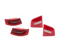 MCQNDS Car Rear Light Assemblies Rear Tail Light Dynamic Signal Brake Lights Fog Lamp Tail Light For A6 C6 Quattro Saloon Sedan 2009 2010 2011(A Pair 4 PCS)