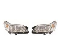 MCQNDS For Citroen C4 MK1 2008-2010 LED Front Headlights Car Assembly Light Lamp Headlamp Upgrade Signal Accessorie With Bulb(Left and Right)