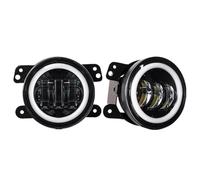 MCQNDS For Dodge For Journey 2009-2013 For Magnum 2005-2008 For Charger 2011-2013 2Pcs 4Inch Led Fog Lights Halo Ring DRL Off Road Fog Lamp (2PC With Halo)