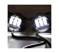 MCQNDS For Fiat For Panda For Punto Evo For Sedici 500 1.4L L4 LED Fog Light Car Front Bumper Fog Lamp DRL H11 12V (Single light-white)