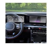 MCQNDS For Kia For Carnival KA4 2022 2023 2024 12.3inch GPS Navigation And Instrument Tempered Glass Screen Protector Film Navigation Protective Film