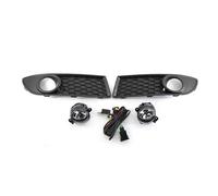 MCQNDS For VW For Polo Gti 2005-2009 Car Front Fog Light Grill Cover Lower Bumper Grille With Fog Lamps 6Q0853666G 6Q0853665E
