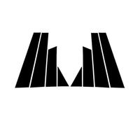 MCQNDS Gloss Black Car Door Window Trim Pillar Posts Decorative Cover Trim Stickers For Jaguar For F-Pace 2016 2017 2018 2019 2020 2021 2022 Car Interior