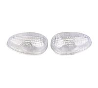 MCQNDS Motorcycle Front Turn Signals Indicator Light Flasher Cover | For YZF R1 2002-2006 R6 2003-2005 FZ6 2004-2009(Clear)