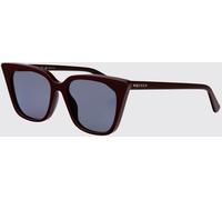 McQueen Butterfly Cat-Eye Sunglasses in Acetate with Lettering Logo - Size: 53 - female