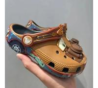 McQueen Friends Disney Lightning Trailer Mater Brown Slippers Cartoon Cars Story Character Plate Teeth Mega Crush Beach Shoes C11 inside17.5cm