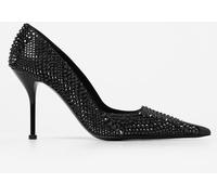 McQueen pumps in leather with rhinestones - Size: 36 - female