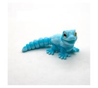 MCQWOMFQAK 1PC 3D Printed Articulated Animal Models Multi Joint Movable Cute Figurines Sensory Desk Toys Funny Home Decor Gift Idea(BlueWhite,1 set(S-M-L))