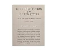MCQWOMFQAK Birthright Citizenship Fourteenth Amendment Constitution Canvas Wall-Art Print for Living Room Office Home Decor(Unframed,08x12inch(20x30cm))