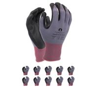 MCR Safety Contour Avengers Premium Assembly Gloves, Size 8, 10 Pairs, Grey, Highest Quality, Assembly Gloves, Made in the USA, Strong Grip, Work Gloves