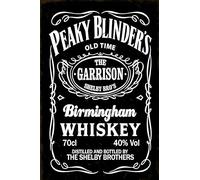 MCR Vintage Old Retro Classic Advertising Peaky Blinder's Birmingham Whiskey Bar Art Poster Prints A4