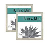 MCS 10x10 Inch Gallery Essential Frame 2-Pack, Gray Woodgrain, 10 x 10 in
