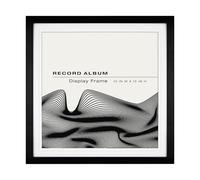 MCS 15x15 Inch Single Groove Record Album Frame, Black, 15 x 15 in