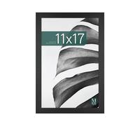 MCS 63713 11x17 Inch Studio Gallery Frame, Black Woodgrain Frame, Black Wood-Look