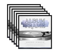 MCS 65506 Gallery Aluminum Album Cover Frame, Black, 12.5 x 12.5-Inch Pack of 6