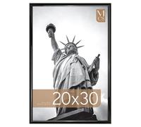 MCS Back-Loading Wall Art & Puzzle Frame, Wood, Glass, Black, 20 x 30 in