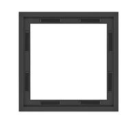MCS Canvas Float Frames 12x12 Frame, Black Square Frame for Finished Canvases, Vertical & Horizontal Wall Hanging Frame for Canvas Paintings (1-Pack)