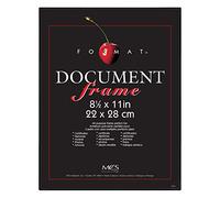 MCS Format Document Frame, Diploma and Certificate Frame, Black, 8.5 x 11, Single
