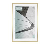 MCS Foundation 61x91 cm (24x36 in) Poster Frame Traditional Brass, Vertical & Horizontal Wall Hanging Large Picture Frame for Photos, Posters & Art Prints (1-Pack)