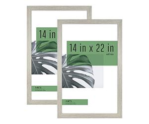 MCS Frames, Engineered Wood, Gray Woodgrain, 14x22