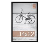 MCS Gallery Foundation 14x22 Poster Frame Black, Vertical & Horizontal Wall Hanging Large Picture Frame for Photos, Posters & Art Prints (1-Pack)
