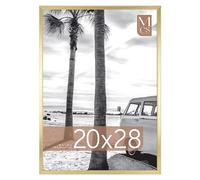 MCS Gallery Foundation 20x28 Poster Frame Brass, Vertical & Horizontal Wall Hanging Large Picture Frame for Photos, Posters & Art Prints (1-Pack)