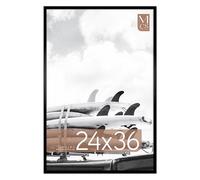 MCS Gallery Foundation 24x36 Poster Frame Black, Vertical & Horizontal Wall Hanging Large Picture Frame for Photos, Posters & Art Prints (1-Pack)