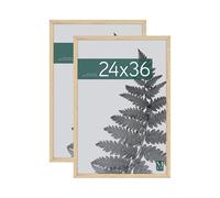 MCS Industries 63824 24x36 Inch 2-Pack, Natural Woodgrain Studio Gallery Frame