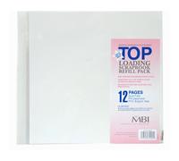 MCS MBI 12x12 Inch Scrapbook Expansion Page Refills 6 Count (899676) 12 pages.