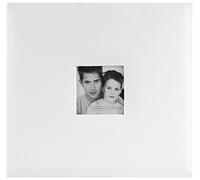 MCS MBI Fashion Fabric 12-Inch Page Top Load Scrapbook with Photo Opening, White, 13.2 x 12.5 Overall, Vinyl, 31.75 x 2.54 x 34.29 cm