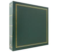 MCS MBI Library Collection 400 Pocket 4x6 Photo Album in Green, vinyl