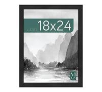 MCS Museum Poster Frame Plastic Onyx Wood Grain 18 x 24 Inches