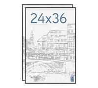 MCS Original Poster Frame, Black, 24 x 36 Inch, Set of 2