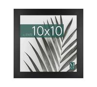 MCS Studio Gallery 10x10 Picture Frame Black Woodgrain, Wall Hanging & Easel for Tapletop Display, Square Photo Frame for Photos, Posters & Art Prints (1-Pack)