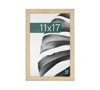 MCS Studio Gallery 11x17 Picture Frame Natural Woodgrain Shatter Resistant Glass, Rectangle Photo Frame for Photos, Posters & Art Prints (1-Pack)
