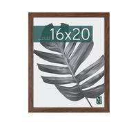 MCS Studio Gallery 16x20 Poster Frame Walnut Woodgrain Engineered Wood, Vertical & Horizontal Wall Hanging Large Picture Frame for Photos, Posters & Art Prints (1-Pack)