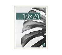 MCS Studio Gallery 18x24 Picture Frame White Woodgrain, Photo Frame for Photos, Posters & Art Prints (1-Pack)