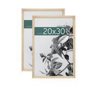 MCS Studio Gallery 20x30 Poster Frame Natural Woodgrain, Vertical & Horizontal Wall Hanging Large Picture Frame for Photos, Posters & Art Prints (1-Pack)