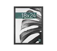 MCS Studio Gallery 46x61 cm (18x24 in) Poster Frame Black Woodgrain, Vertical & Horizontal Wall Hanging Large Picture Frame for Photos, Posters & Art Prints (1-Pack)