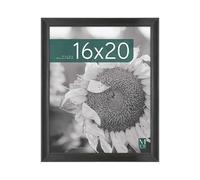 MCS Studio Gallery Classic 16x20 Poster Frame Black Woodgrain Engineered Wood, Vertical & Horizontal Wall Hanging Large Picture Frame for Photos, Posters & Art Prints (1-Pack)