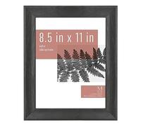 MCS Studio Gallery Classic Picture Frame Black Woodgrain, 8.5x11 | Studio Gallery Classic Picture Frame Black Woodgrain, Vertical & Horizontal Wall Hanging Large Picture Frame