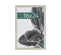 MCS Studio Gallery Frame, Gray Woodgrain, 16 x 24 in, Single | Studio Gallery Poster Frame For Photos & Art Prints, 16x24 Inch, Gray Woodgrain Engineered Wood, 1-Pack