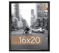 MCS Trendsetter 16x20 Poster Frame Black High-Gloss, Vertical & Horizontal Wall Hanging Large Picture Frame for Photos, Posters & Art Prints (1-Pack)