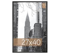 MCS Trendsetter 27x40 Poster Frame Black High-Gloss, Vertical & Horizontal Wall Hanging Large Picture Frame for Photos, Posters & Art Prints (1-Pack)