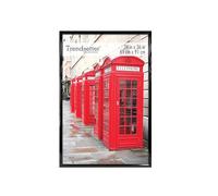 MCS Trendsetter 61x91.5 cm (24x36 in) Poster Frame in Black High-Gloss, Vertical & Horizontal Wall Hanging Large Picture Frame for Photos, Posters & Art Prints (1-Pack)