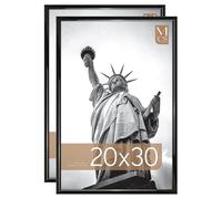 MCS Trendsetter Frame, Wood, Glass, Black, 2-Pack