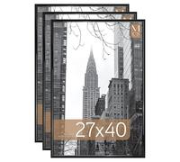 MCS Trendsetter Poster Frame (3 Pack), 27 x 40, Black, 71.12 x 1.59 x 104.14 cm